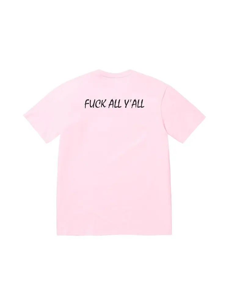 Футболка Supreme Split Tee — изображение 2 из 2, розовый