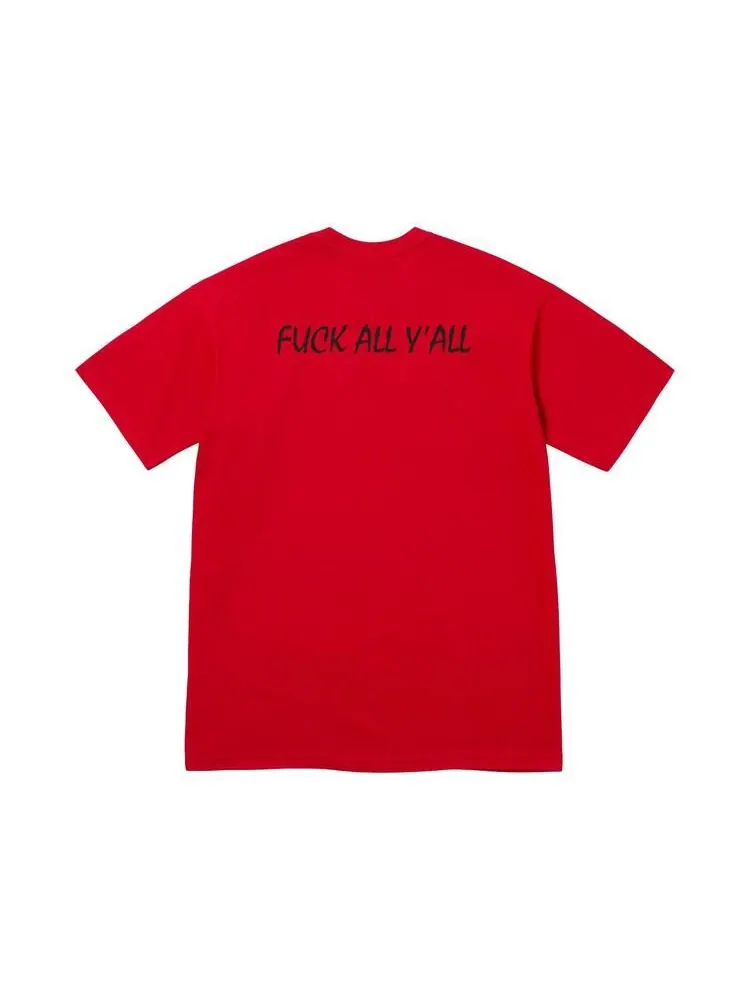 Футболка Supreme Split Tee — изображение 2 из 2, красный
