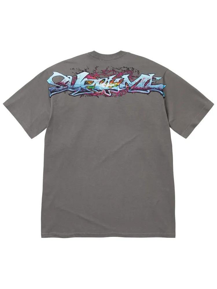 Футболка Supreme Tag Tee — изображение 2 из 2, серый