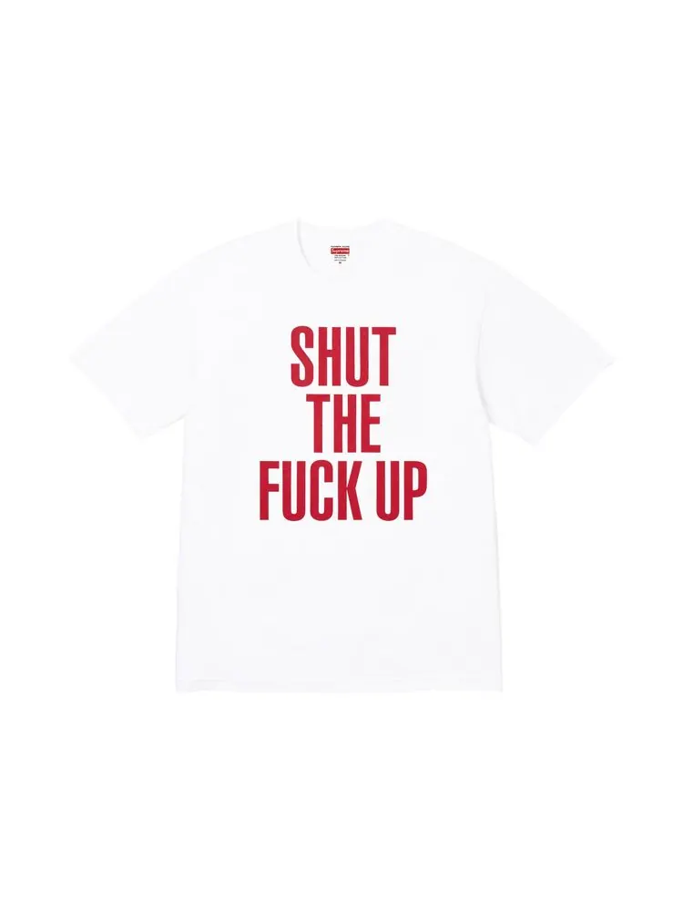 Футболка Supreme x Number (N)Ine Shut Up Tee — изображение 1 из 2, белый