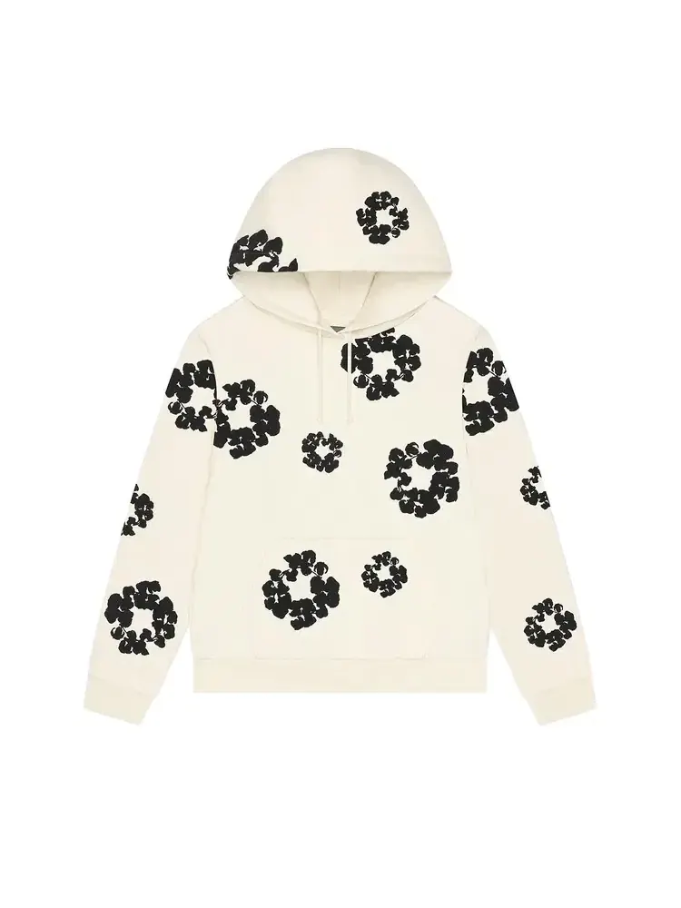 Худи Denim Tears Black Cotton Wreath Hoodie — изображение 1 из 2, белый
