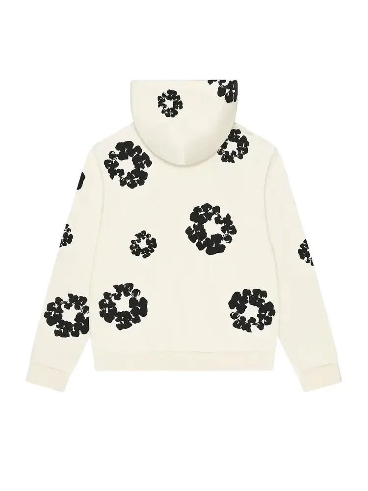 Худи Denim Tears Black Cotton Wreath Hoodie — изображение 2 из 2, белый