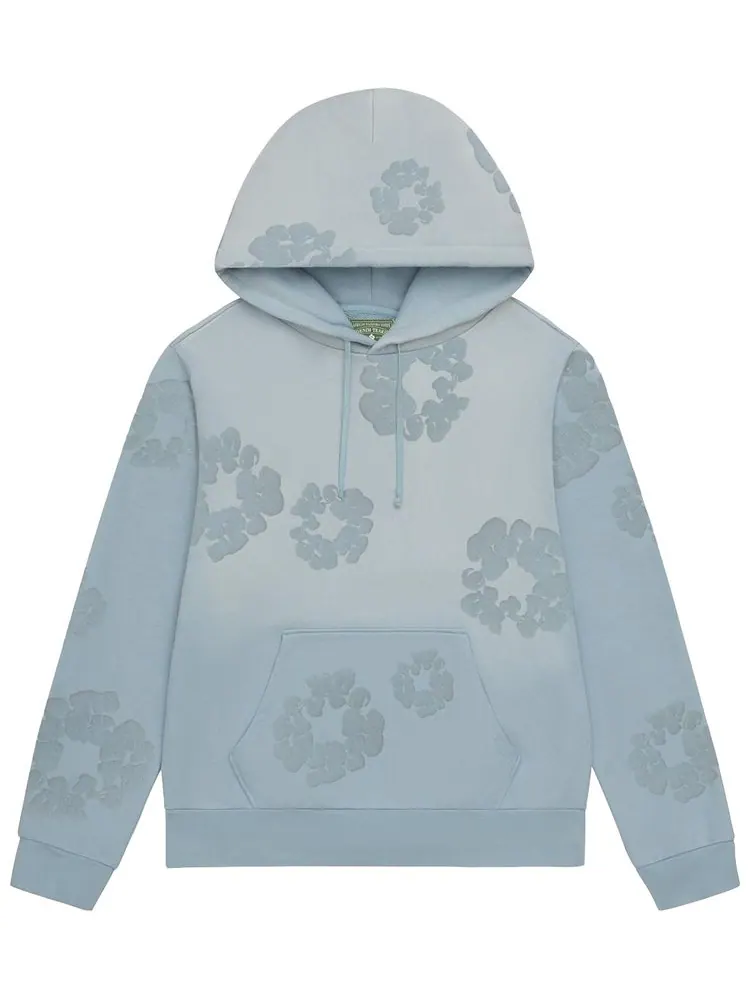 Худи Denim Tears Faded Mono Cotton Wreath Hoodie — изображение 1 из 2, синий
