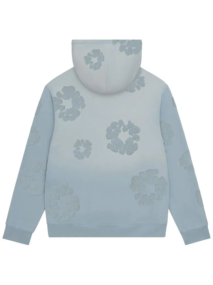 Худи Denim Tears Faded Mono Cotton Wreath Hoodie — изображение 2 из 2, синий