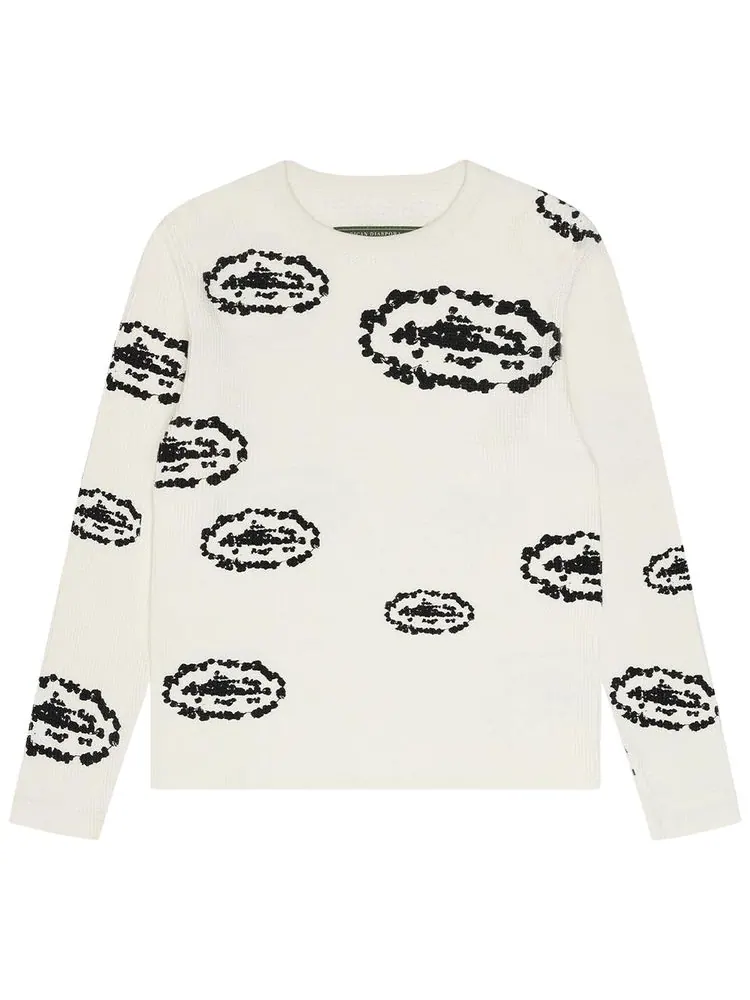 Футболка Denim Tears x Cortiez Island Wreath Waffle Thermal — изображение 1 из 2, бежевый