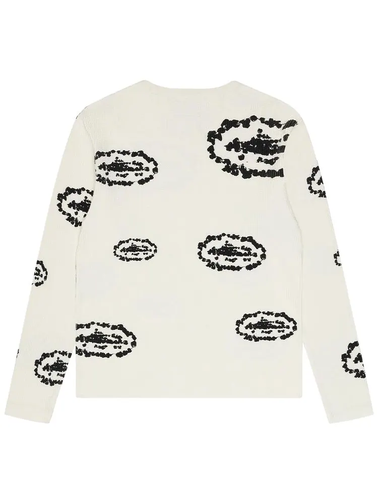 Футболка Denim Tears x Cortiez Island Wreath Waffle Thermal — изображение 2 из 2, бежевый