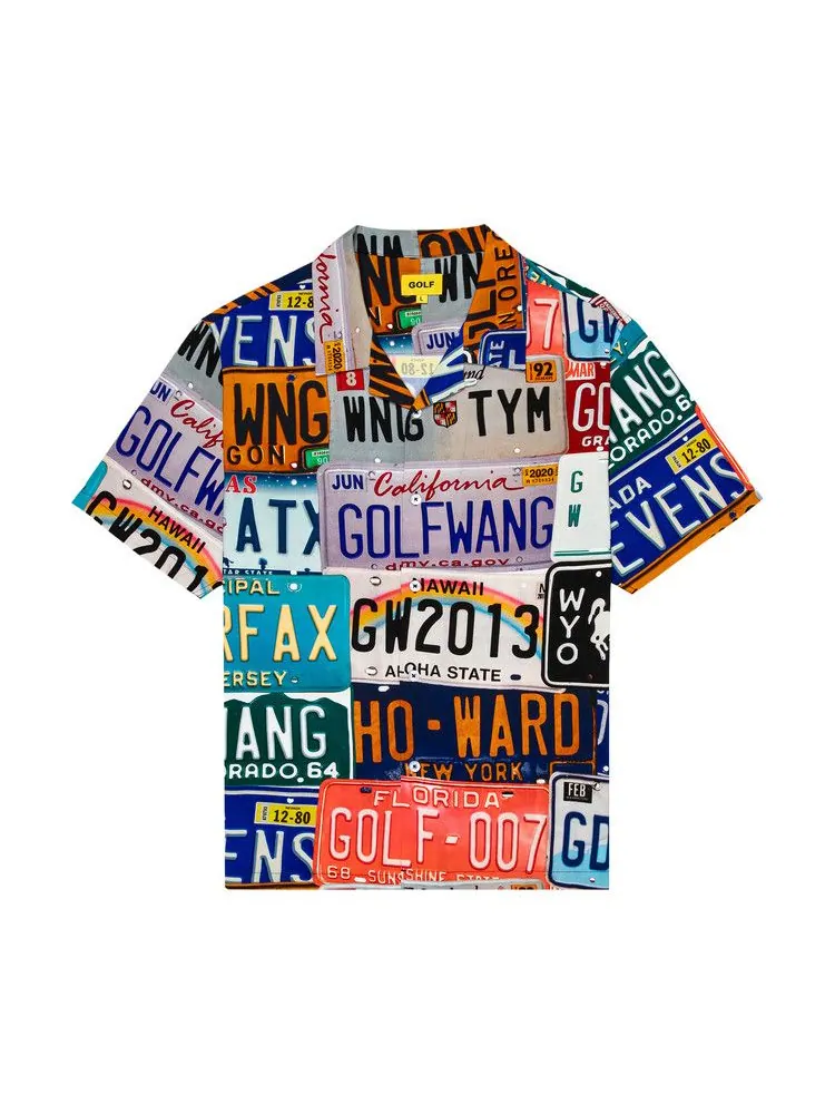 Топ GOLF WANG Roadtrip Rayon Button Up — изображение 1 из 4, мульти