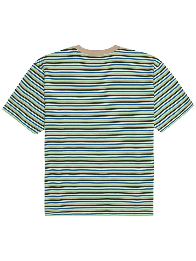 Футболка в полоску GOLF WANG, зеленая — изображение 2 из 2, мульти