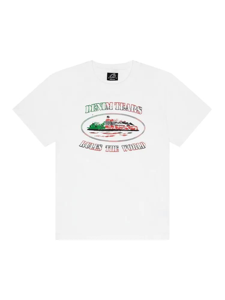 Футболка Denim Tears x Cortiez Cortears Og Alcatraz Tee — изображение 1 из 2, белый
