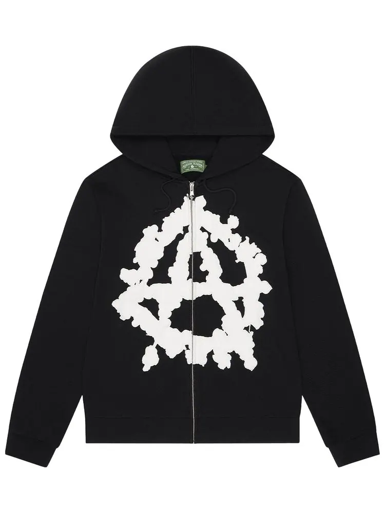 Худи Denim Tears Anarchy на молнии — изображение 1 из 2, черный