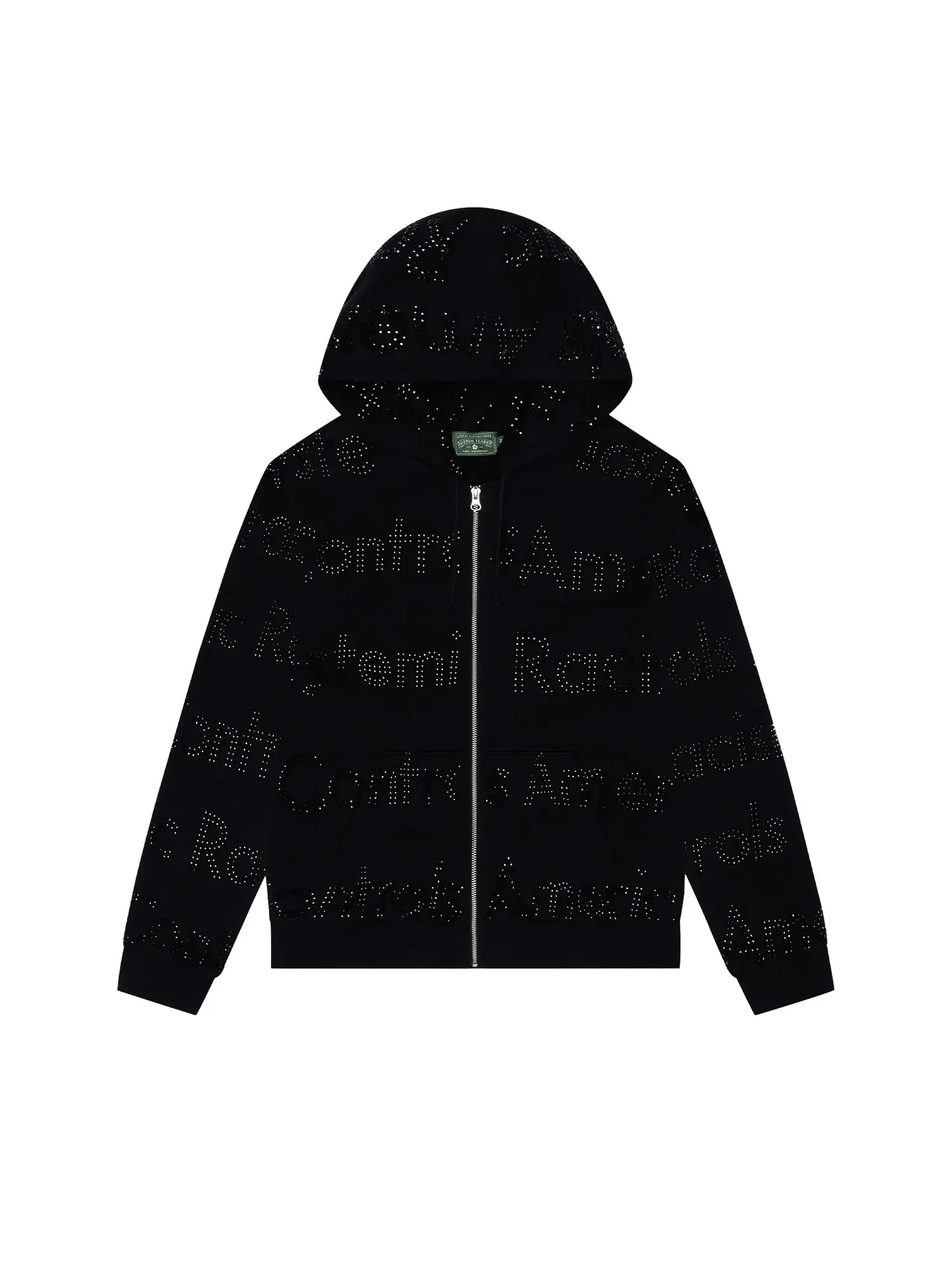 Худи на молнии Denim Tears Systemic Racism Controls America Zip Hoodie — изображение 1 из 2, черный