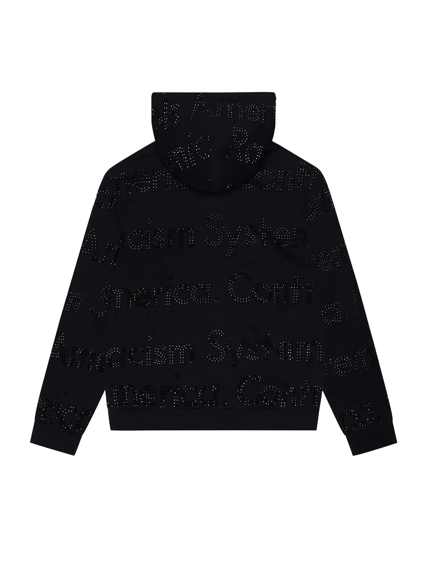 Худи на молнии Denim Tears Systemic Racism Controls America Zip Hoodie — изображение 2 из 2, черный