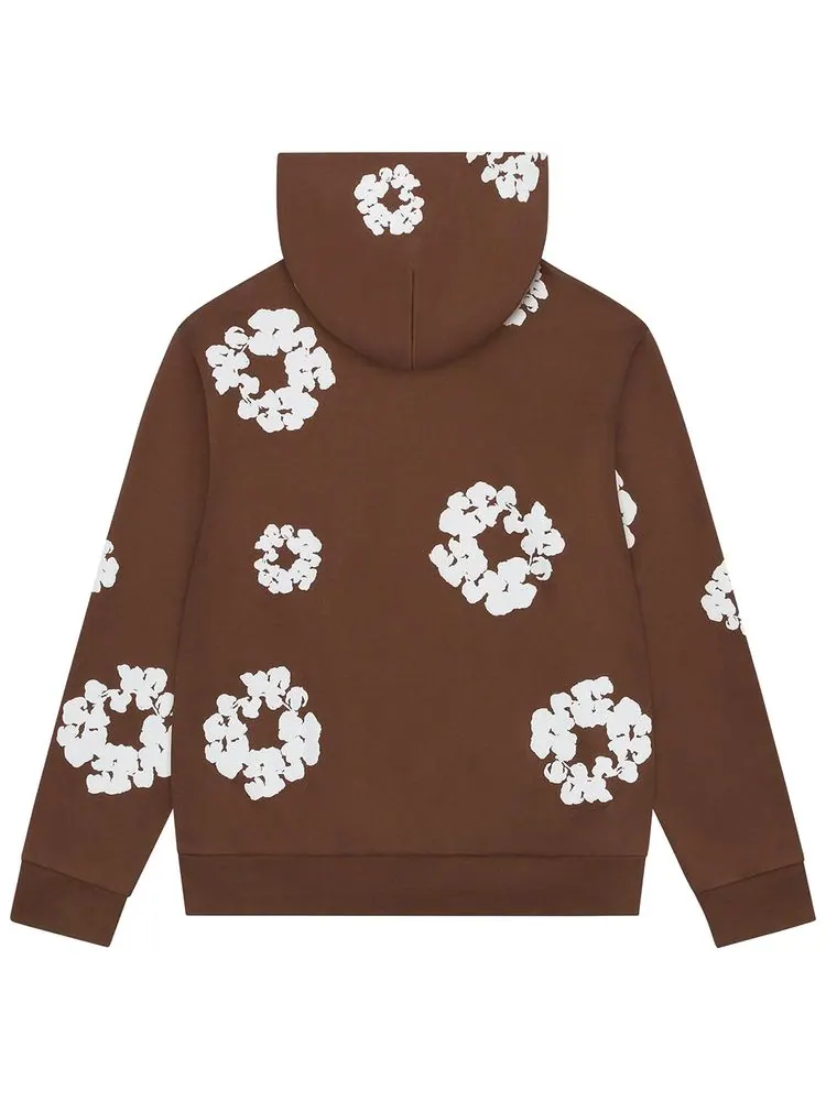 Худи Denim Tears Cotton Wreath на молнии — изображение 2 из 2, коричневый