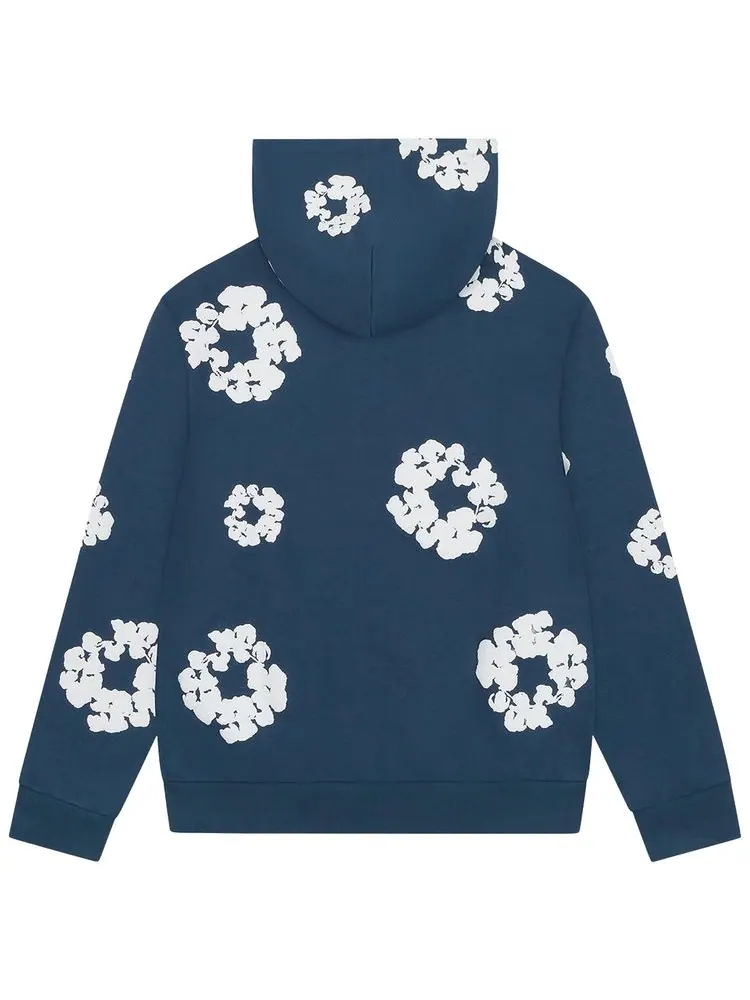 Худи Denim Tears Cotton Wreath на молнии — изображение 2 из 2, синий