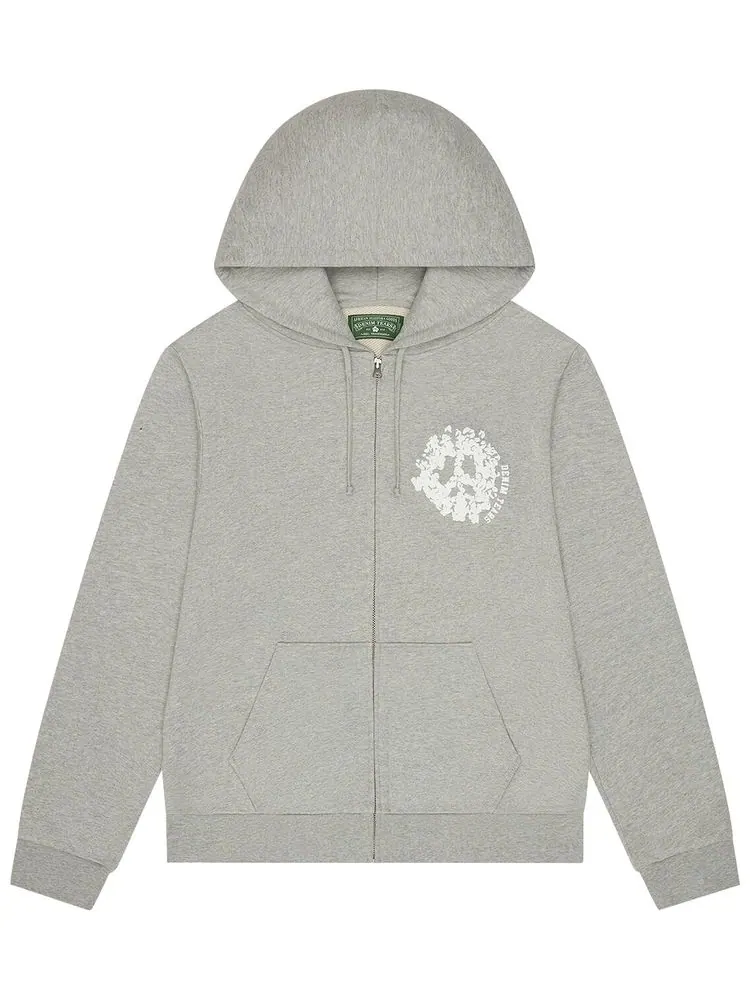 Толстовка Denim Tears Denim University Zip Hoodie — изображение 1 из 2, серый