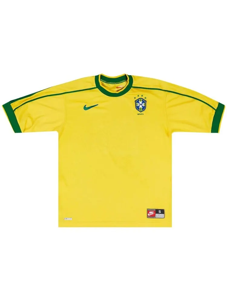 Джерси Nike Brazil 1998 Reissue Jersey Varsity Maize/Pine Green/Lucky Green — изображение 1 из 2, зеленый/зеленый