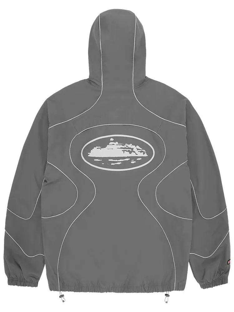 Куртка Nike Corteiz x Nike NRG Tracksuit Jacket 'Gully Grey' — изображение 2 из 2, серый