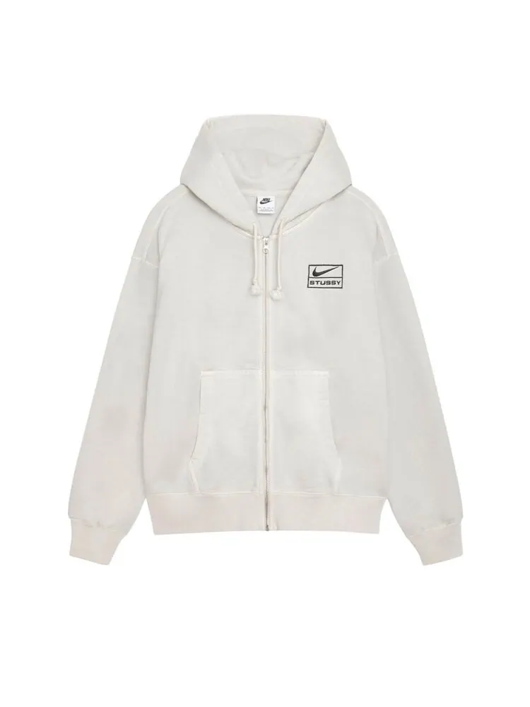 Худи Nike x Stussy Stone Washed Fleece Zip Hoodie — изображение 1 из 2, костяной белый