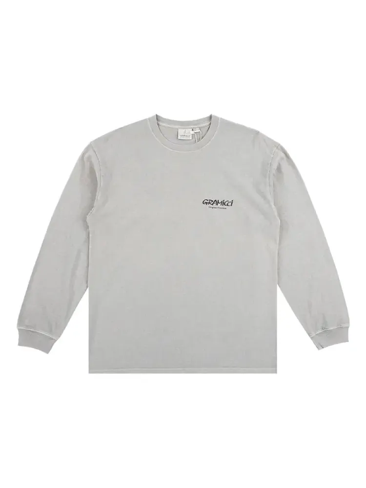 Футболка с длинными рукавами Gramicci Knit Original Freedom, цвет «пигментный сланец» — серый