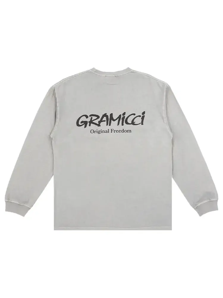 Футболка с длинными рукавами Gramicci Knit Original Freedom, цвет «пигментный сланец» — изображение 2 из 2