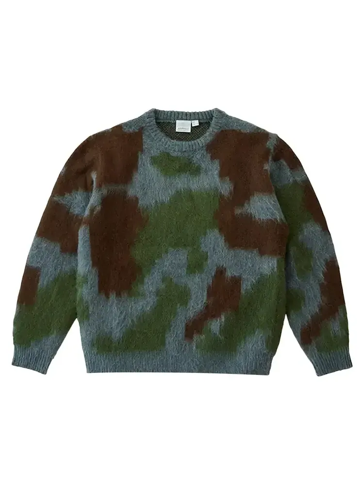 Мохеровый свитер Gramicci 'Jungle Digi Camo' — мульти