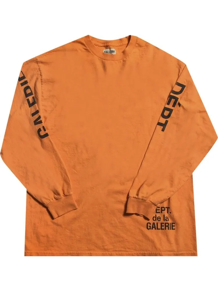 Лонгслив Gallery Dept. French Collector Long-Sleeve Tee 'Orange' — изображение 1 из 2, оранжевый