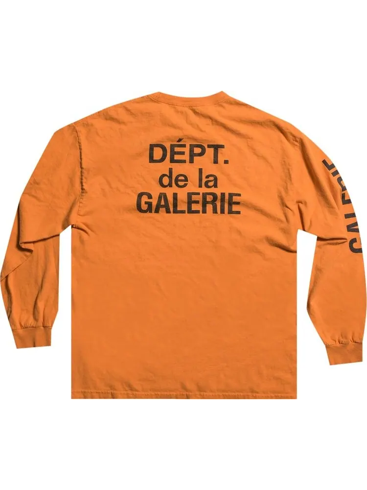 Лонгслив Gallery Dept. French Collector Long-Sleeve Tee 'Orange' — изображение 2 из 2, оранжевый