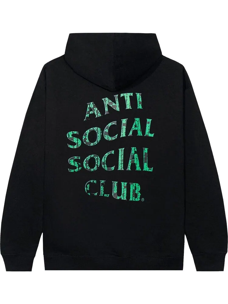 Худи Anti Social Social Club Glitch Hoodie Black — изображение 2 из 2, черный