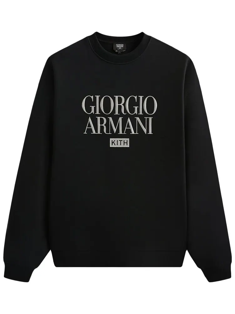 Свитшот Kith & Giorgio Armani Nelson Crewneck — изображение 1 из 2, черный