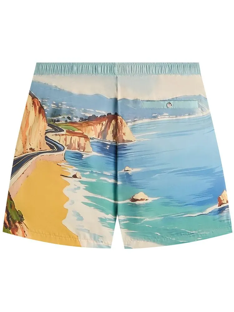 Шорты Kith x Giorgio Armani Malibu Collins Swim Short — изображение 2 из 2, мульти