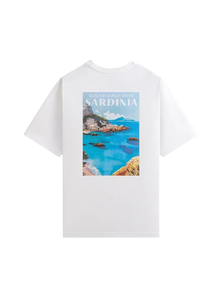 Футболка Kith x Giorgio Armani Sardinia Pocket Tee — изображение 2 из 2, белый