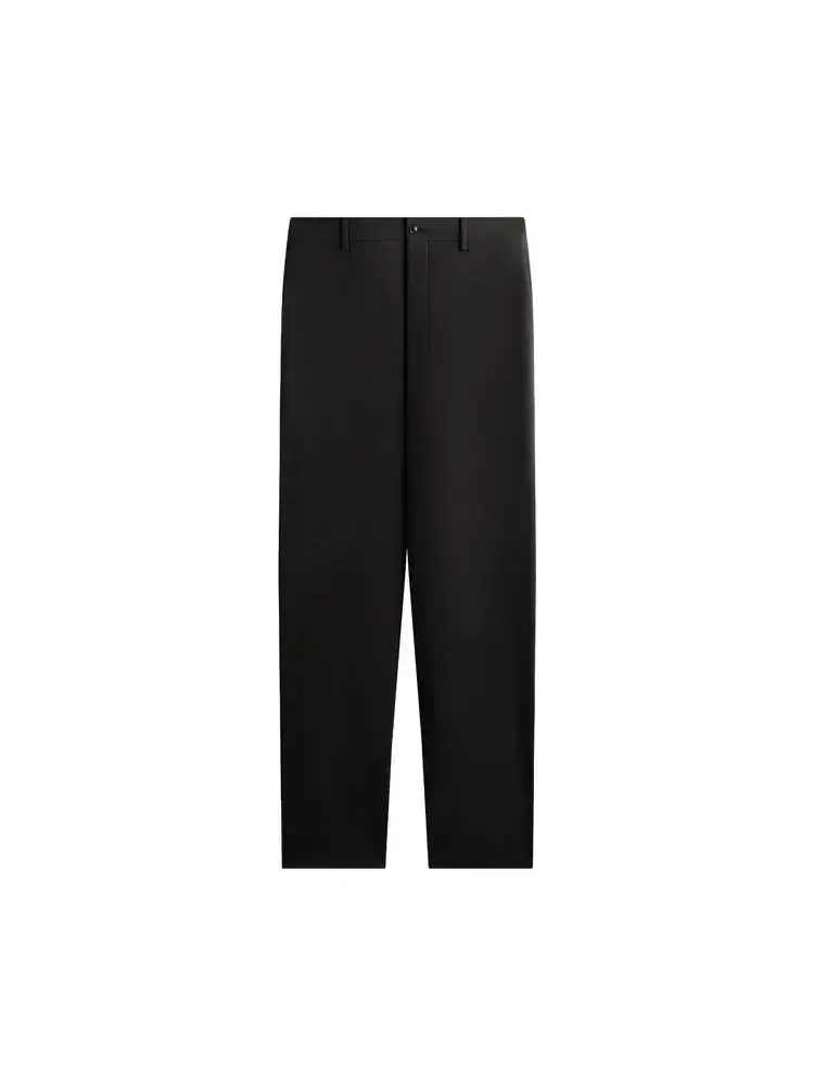 Брюки из крепа с плоским передним краем Kith Giorgio Armani Kin Milano — изображение 1 из 2, черный