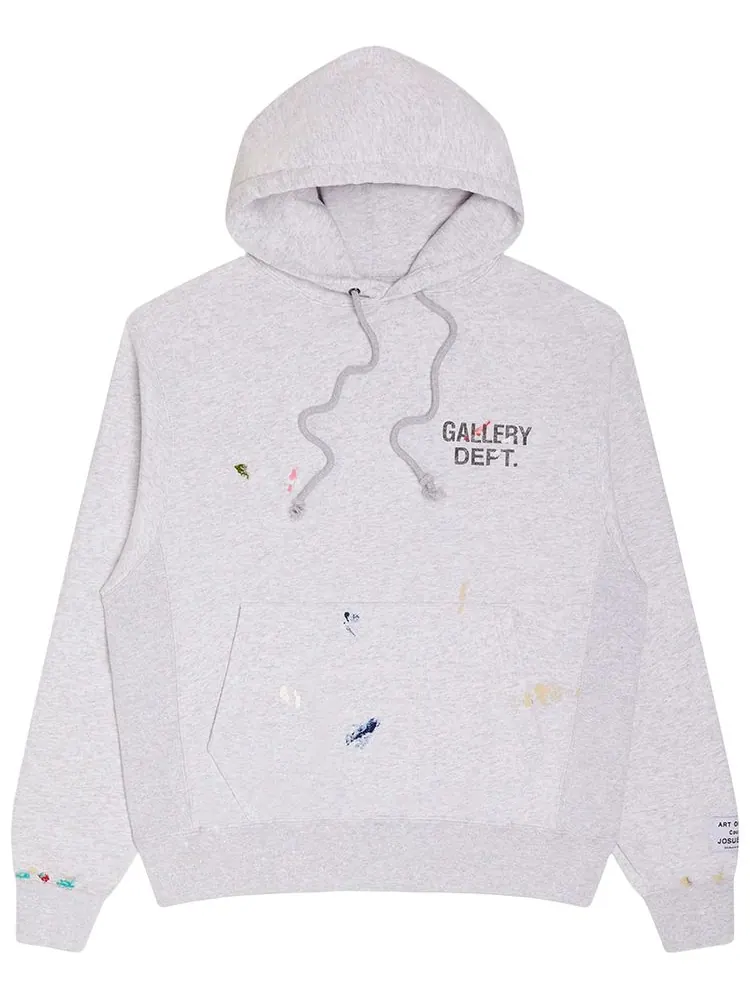 Худи с логотипом Gallery Dept. GD Paint — изображение 1 из 2, серый
