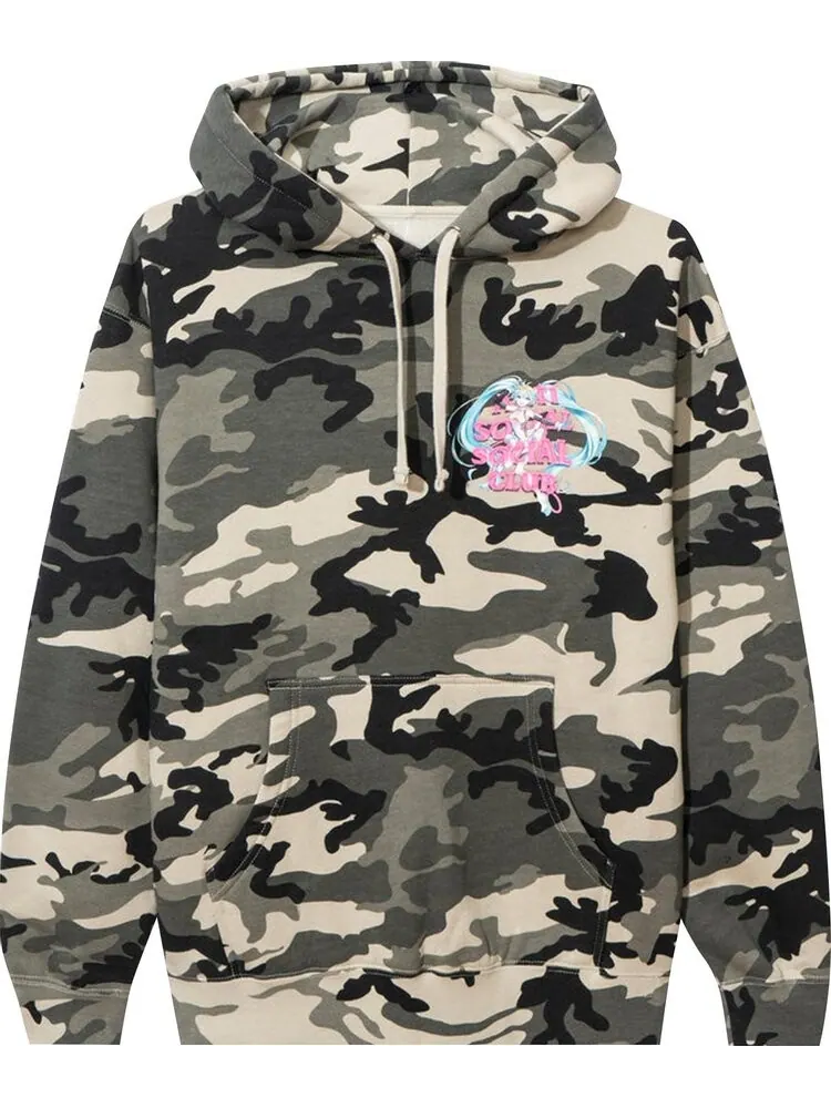 Худи Anti Social Social Club x Good Smile Racing Hatsune Miku Hoodie 'Camo' — изображение 1 из 2, мульти