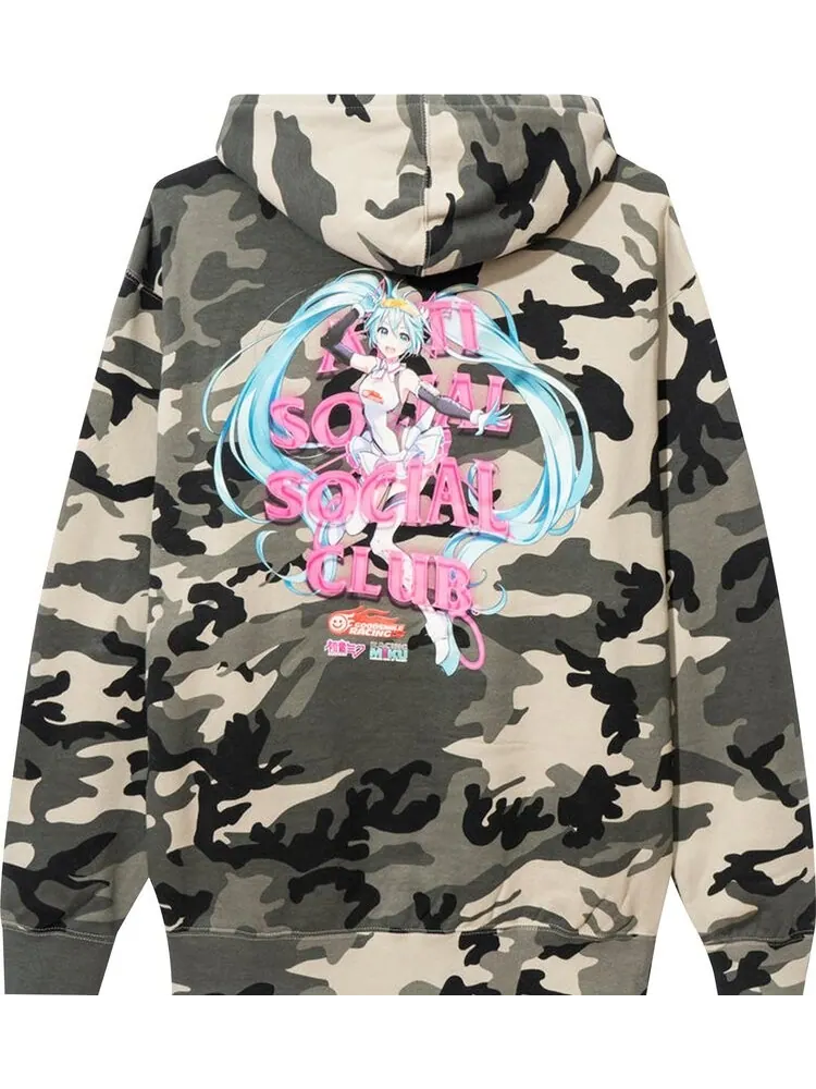 Худи Anti Social Social Club x Good Smile Racing Hatsune Miku Hoodie 'Camo' — изображение 2 из 2, мульти
