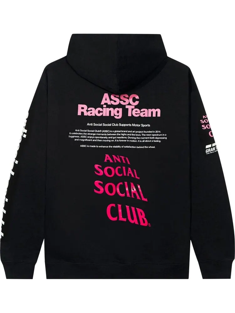 Худи Anti Social Social Club x Gran Turismo Hoodie 'Black' — изображение 2 из 2, черный
