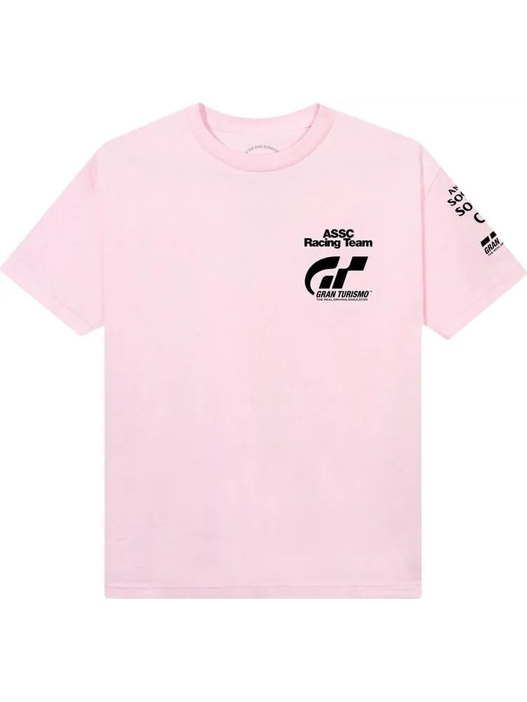 Футболка Anti Social Social Club x Gran Turismo Logo Tee 'Pink' — изображение 1 из 2, розовый