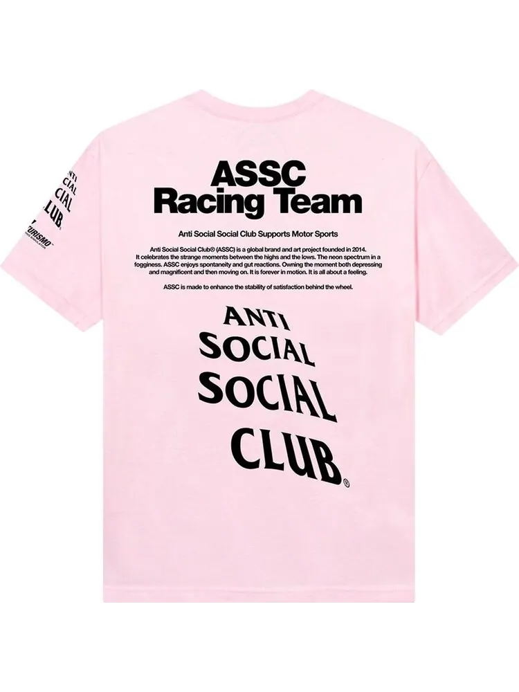 Футболка Anti Social Social Club x Gran Turismo Logo Tee 'Pink' — изображение 2 из 2, розовый