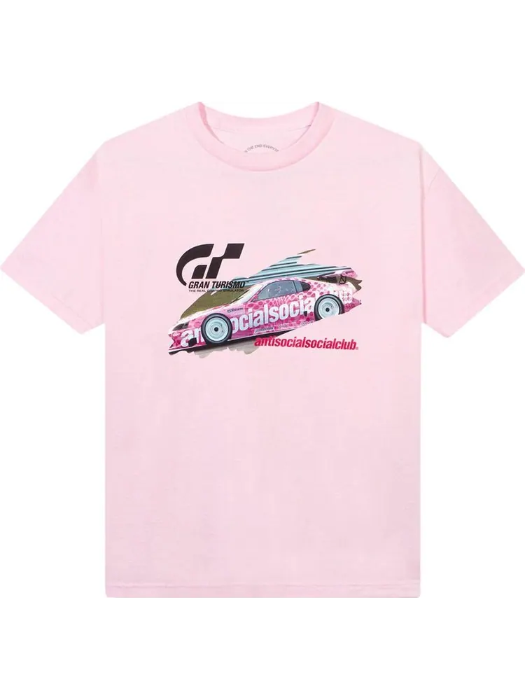 Футболка Anti Social Social Club x Gran Turismo GT500 Tee 'Pink' — изображение 1 из 2, розовый