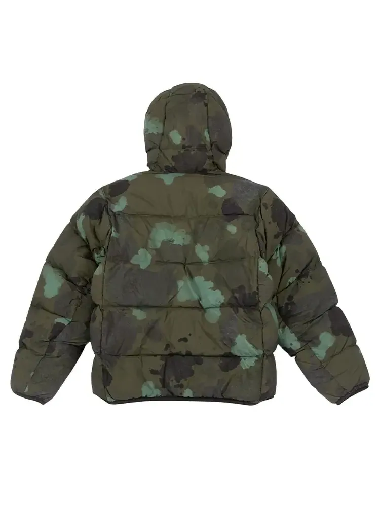 Пуховая куртка Gramicci Woven Down Jacket 'Camo' — изображение 2 из 2, зеленый