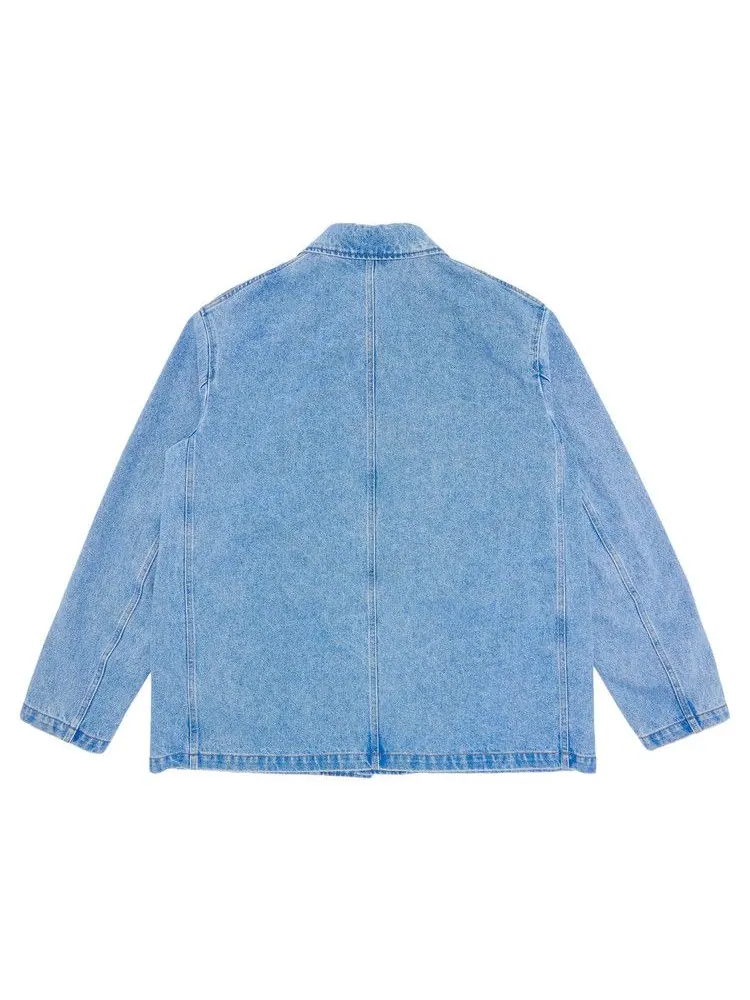 Куртка Marni Bleached Coated Denim Jacket — изображение 2 из 3, синий