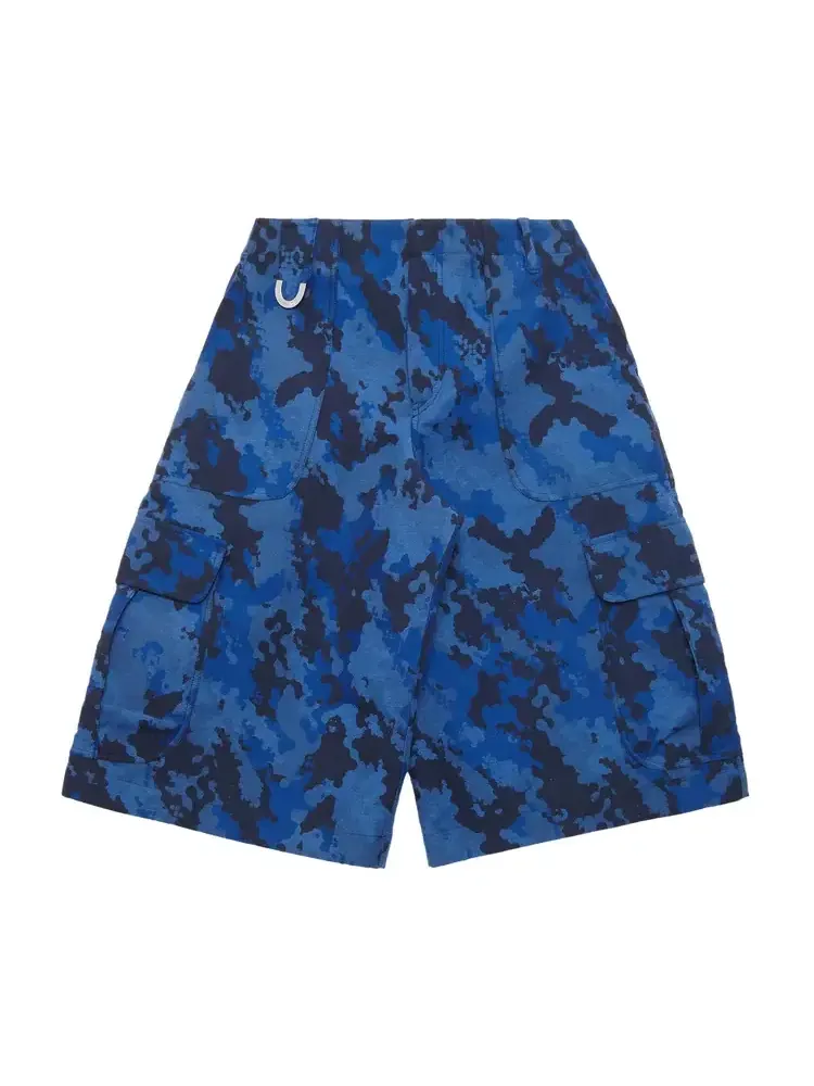 Шорты-карго 3.PARADIS Jacquard Dove-Camo — синий