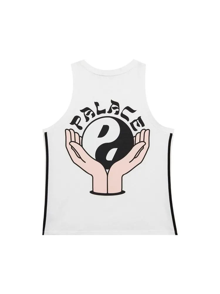 Утепленный жилет Palace x Adidas Palaste Graphic Vest — изображение 2 из 2, белый