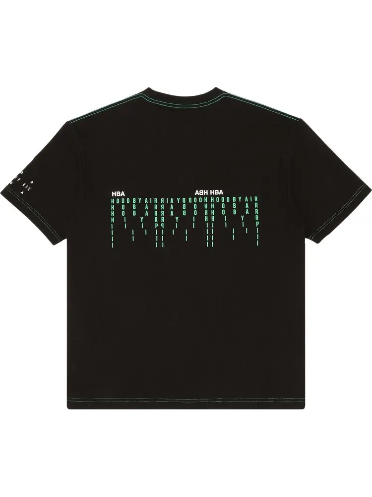 Футболка Hood By Air Short-Sleeve Tee 'Black' — изображение 2 из 3, черный
