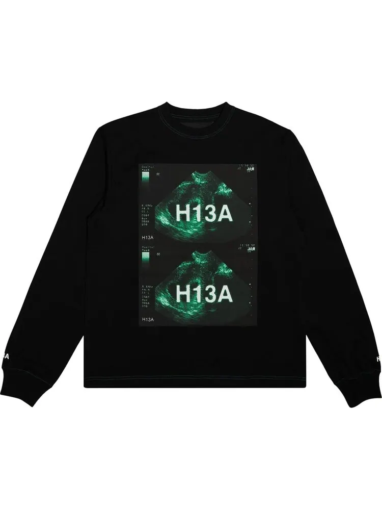 Лонгслив Hood By Air Long-Sleeve Tee 'Black' — черный