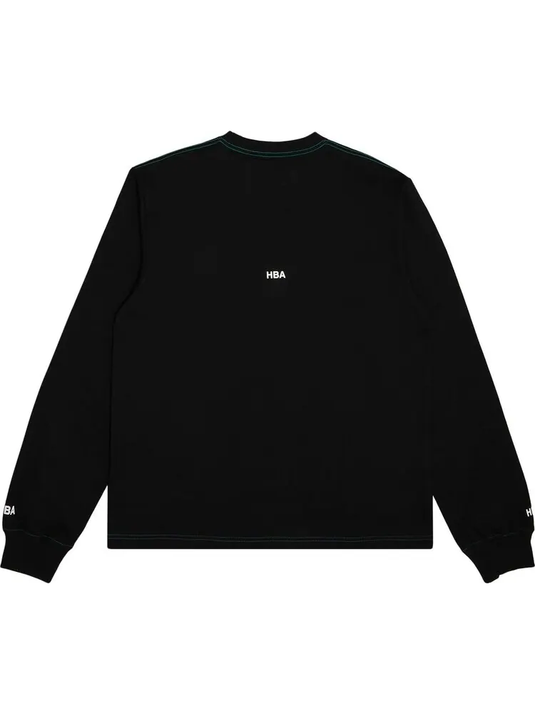Лонгслив Hood By Air Long-Sleeve Tee 'Black' — изображение 2 из 3, черный