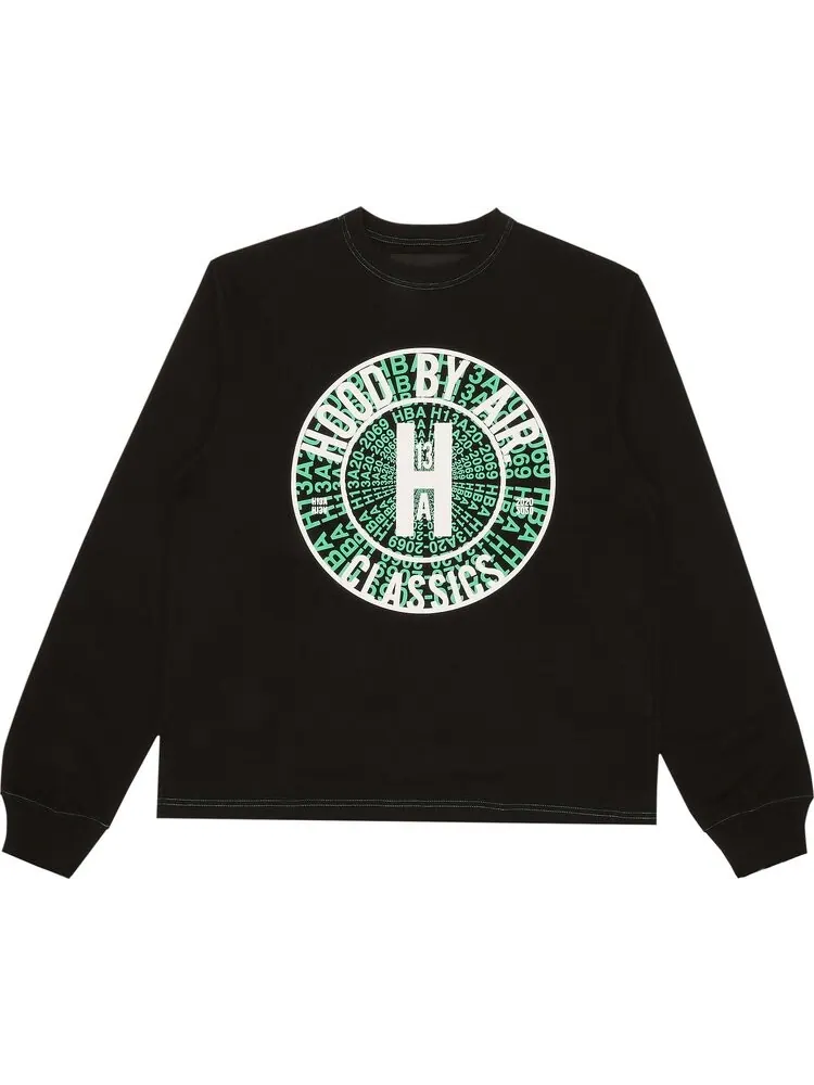 Лонгслив Hood By Air Long-Sleeve Tee 'Black' — черный