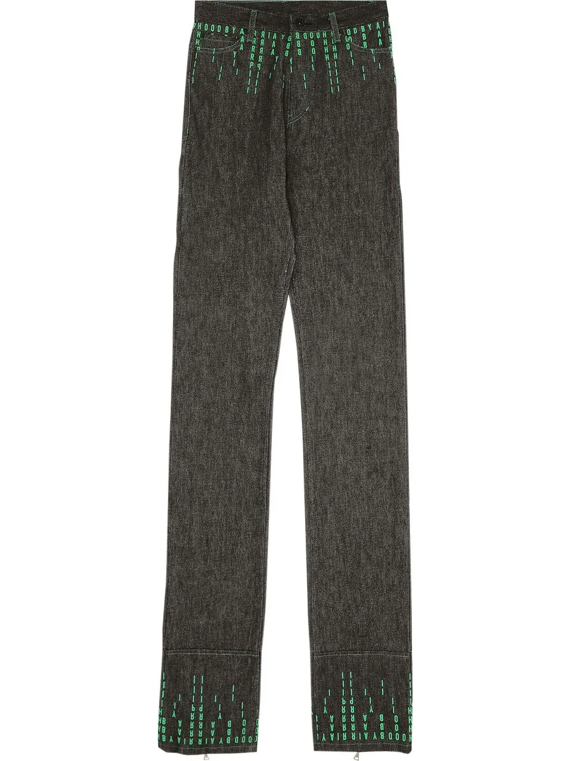 Брюки Hood By Air Raw Denim Pant #2 'Black' — черный
