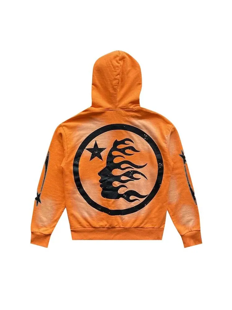 Худи Hellstar Hoodie Fire Orange — изображение 2 из 2, оранжевый