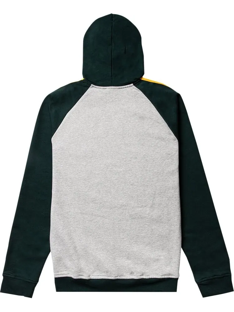 Худи adidas x Noah 3S Hoody 'Medium Grey Heather/Green Night' — изображение 2 из 2, серый